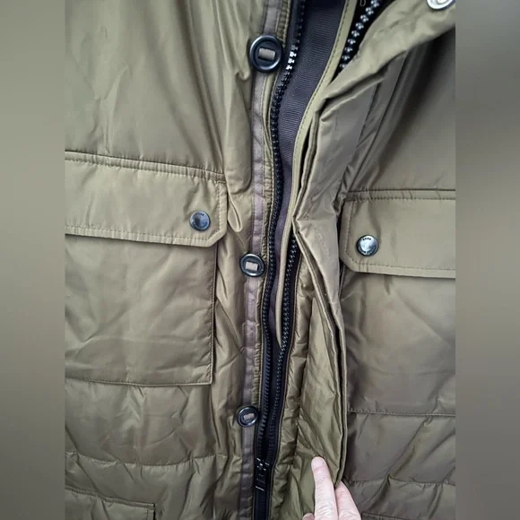 New Hugo Boss Men's Water-Repellent Field Jacket in Green Size 44R